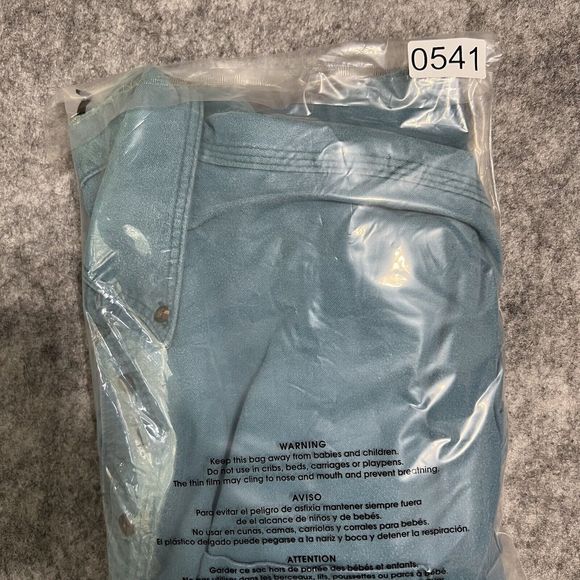 Woolrich CHAMOIS Flannel Shirt Men’s L Blue Work Chore Broken In Button Down - Picture 13 of 14